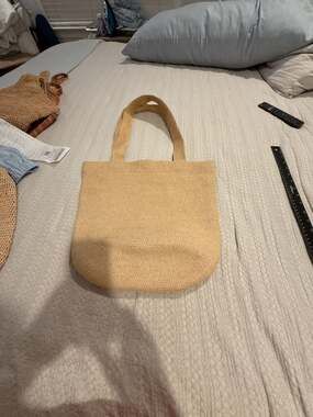 Eric Javits Squishee Natural Woven Tote Bag